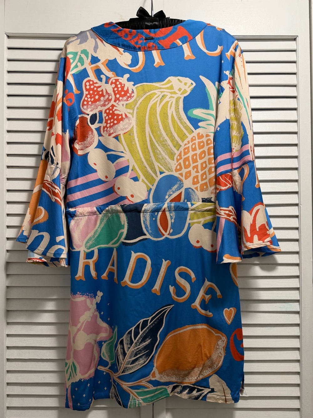 Maaji Vibrant Blue Tropical Print Mini Dress - Picture 6 of 13